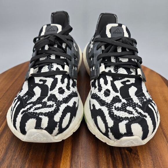 Adidas Ultraboost 22 Shoes Men\'s 7 White Black Zebra Athletic Running Sneakers main image 5